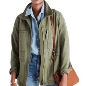Madewell Jacket Women's Medium Green Passage Surplus Utility L2512